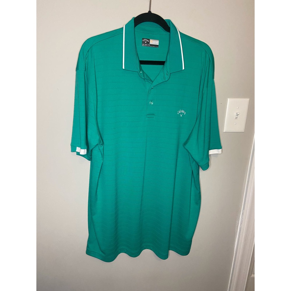 Men’s teal blue polo style shirt xxl